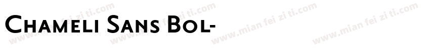 Chameli Sans Bol字体转换